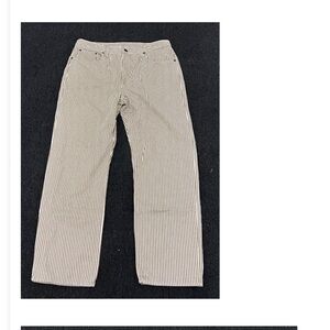 Levi's men’s or women’s casual striped pants.